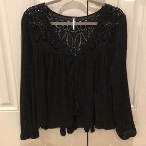 Free People Embellished Blouse